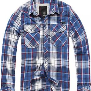 Brandit Checkshirt Longsleeve Blue-red-White