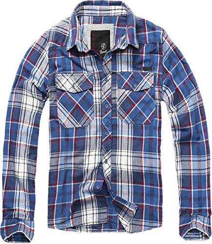Brandit Checkshirt Longsleeve Blue-red-White